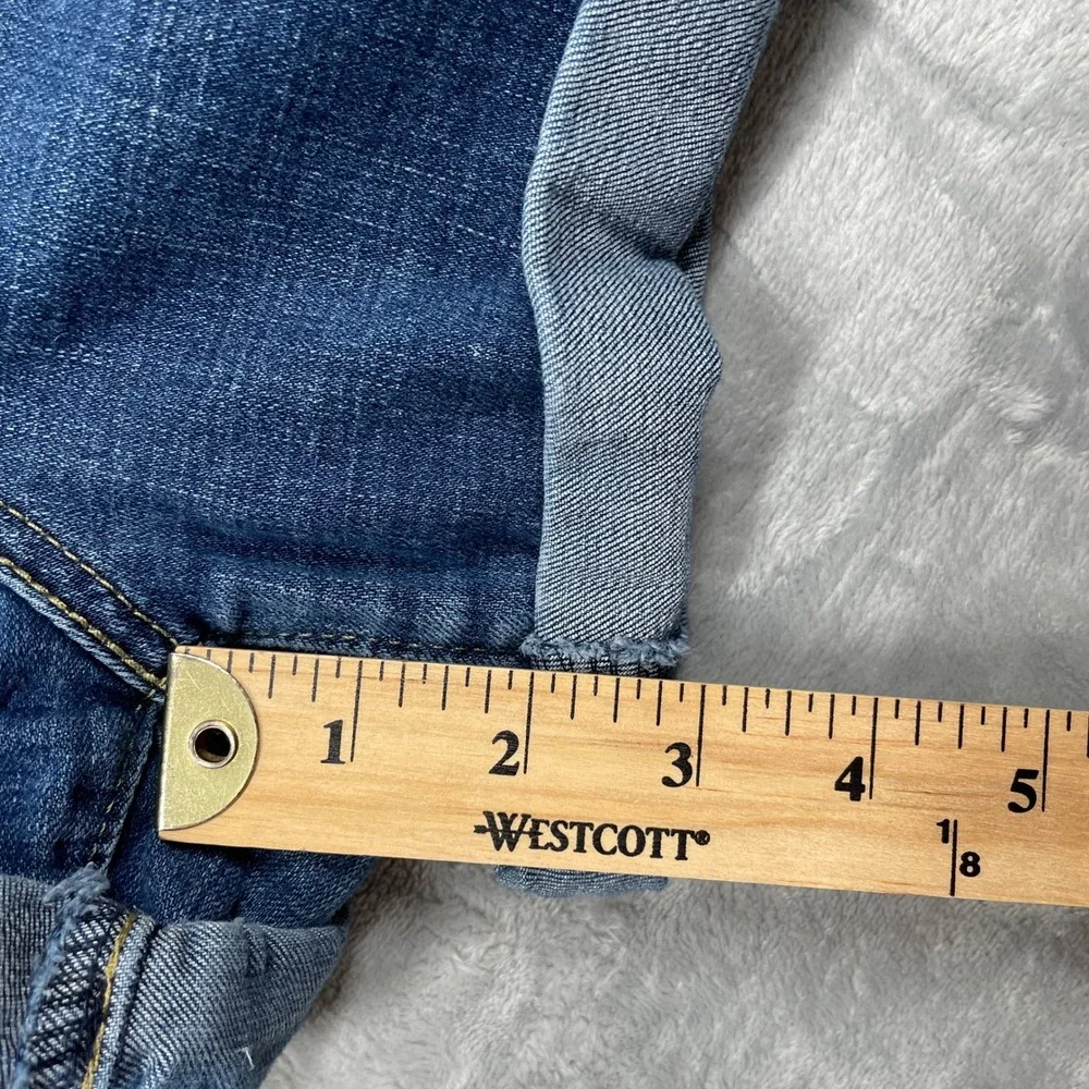 Levis‎ Mid Length Shorts Womens 32 Blue Denim Cuffed Medium Wash